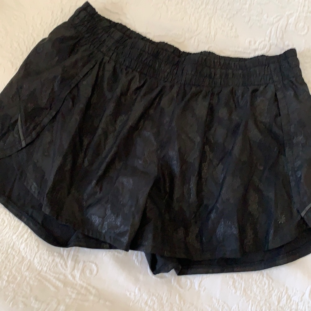 Black running shorts